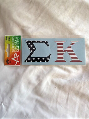 SIGMA KAPPA Greek Sorority Decal 5.75 X 2.5 Car Window Surface College American